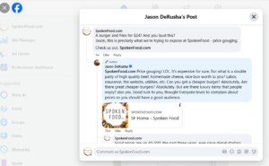 jason derusha, derusha eats, jason derusha facebook, derusha comments on food pricing